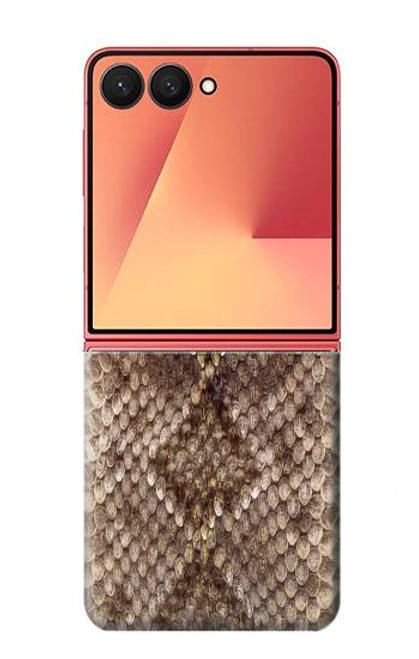 S2875 ラトルスネークスキン グラフィックプリント Rattle Snake Skin Graphic Printed Samsung Galaxy Z Flip 7 バックケース、フリップケース・カバー