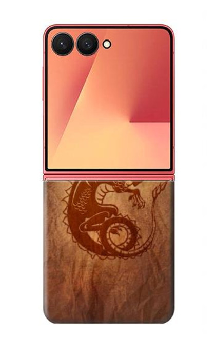 S3086 レッド・ドラゴン Red Dragon Tattoo Samsung Galaxy Z Flip 7 バックケース、フリップケース・カバー