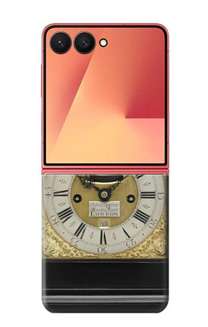S3144 アンティークブラケット時計 Antique Bracket Clock Samsung Galaxy Z Flip 7 バックケース、フリップケース・カバー