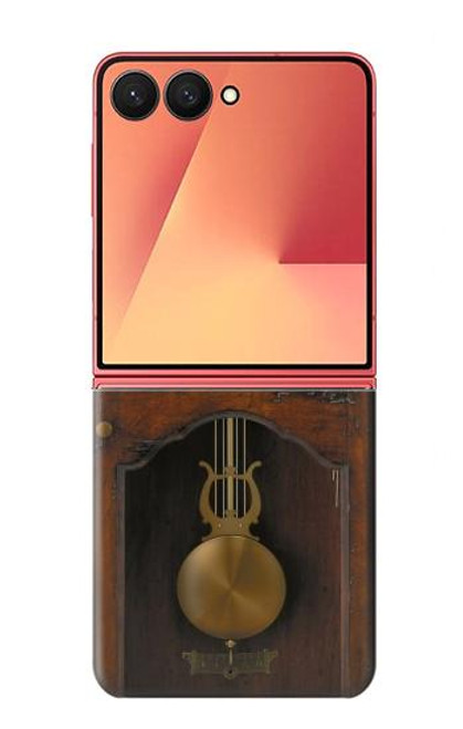 S3173 大きな古時計 Grandfather Clock Antique Wall Clock Samsung Galaxy Z Flip 7 バックケース、フリップケース・カバー
