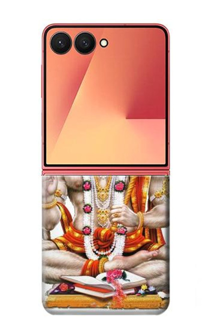 S3186 ハヌマン Lord Hanuman Chalisa Hindi Hindu Samsung Galaxy Z Flip 7 バックケース、フリップケース・カバー