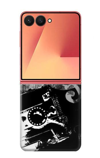 S3197 音楽・カセット・ノート Music Cassette Note Samsung Galaxy Z Flip 7 バックケース、フリップケース・カバー
