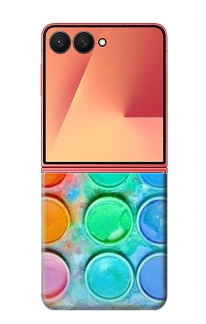 S3235 水彩ミキシング Watercolor Mixing Samsung Galaxy Z Flip 7 バックケース、フリップケース・カバー