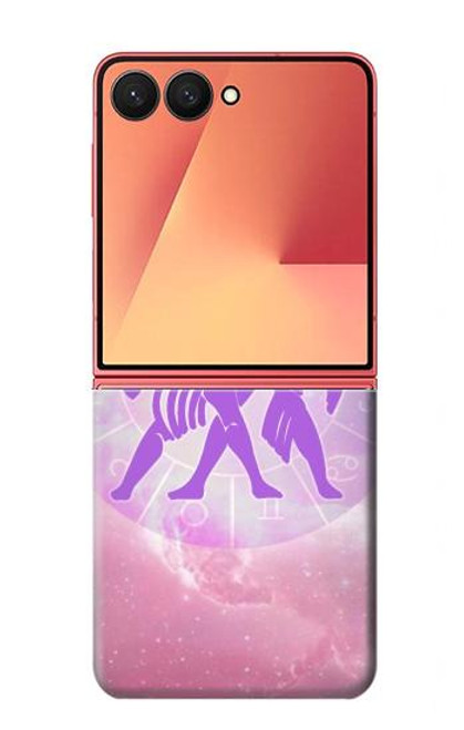 S3259 ゾディアックジェミニ Zodiac Gemini Samsung Galaxy Z Flip 7 バックケース、フリップケース・カバー