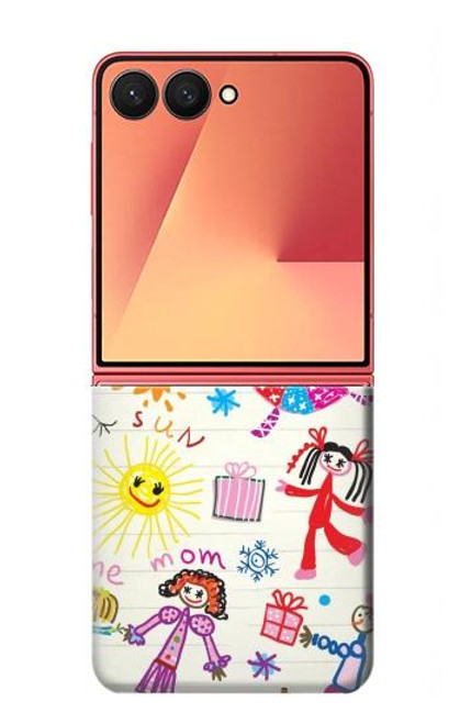 S3280 キッズ・ドローイング Kids Drawing Samsung Galaxy Z Flip 7 バックケース、フリップケース・カバー