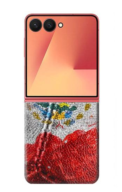 S3314 メキシコの旗Vinatage Foorball Graphic Mexico Flag Vinatage Football Graphic Samsung Galaxy Z Flip 7 バックケース、フリップケース・カバー