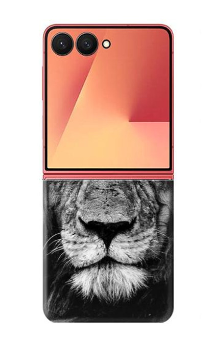 S3372 ライオンの顔 Lion Face Samsung Galaxy Z Flip 7 バックケース、フリップケース・カバー