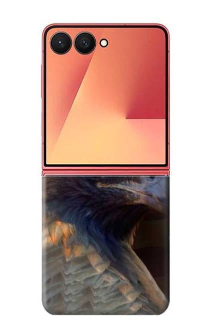S3376 イーグルアメリカ国旗 Eagle American Flag Samsung Galaxy Z Flip 7 バックケース、フリップケース・カバー