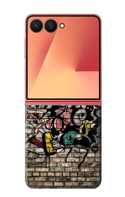 S3394 落書き Graffiti Wall Samsung Galaxy Z Flip 7 バックケース、フリップケース・カバー