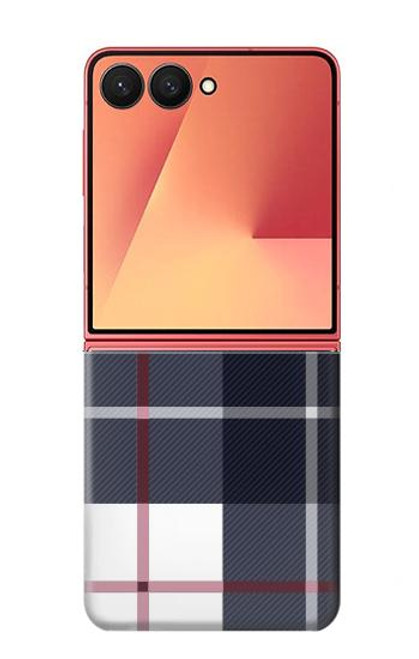 S3452 チェック柄 Plaid Fabric Pattern Samsung Galaxy Z Flip 7 バックケース、フリップケース・カバー