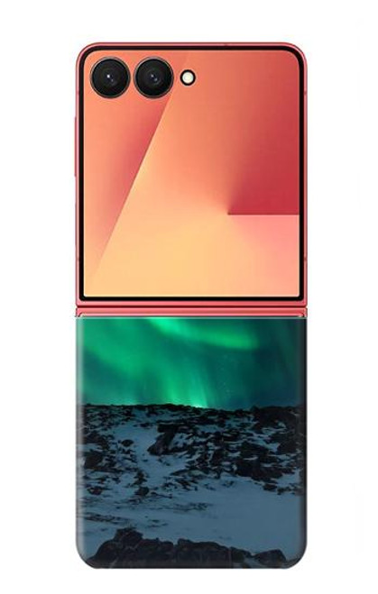 S3667 オーロラノーザンライト Aurora Northern Light Samsung Galaxy Z Flip 7 バックケース、フリップケース・カバー