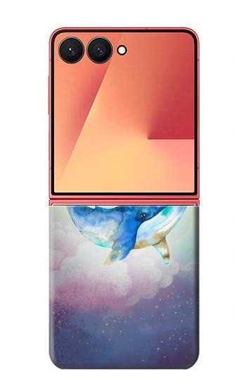 S3802 夢のクジラ パステルファンタジー Dream Whale Pastel Fantasy Samsung Galaxy Z Flip 7 バックケース、フリップケース・カバー