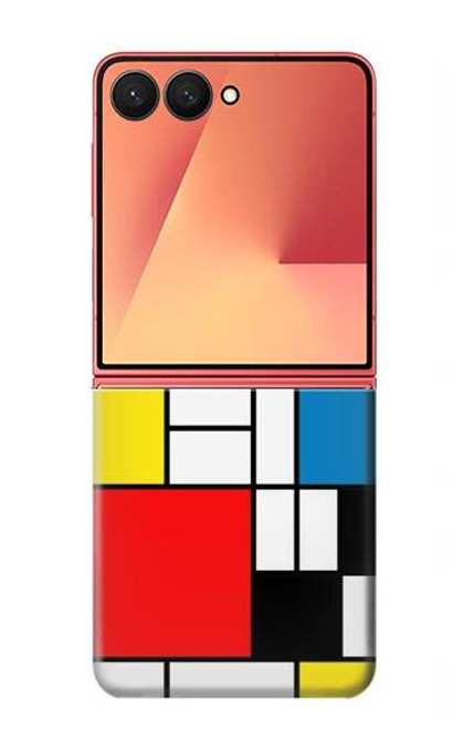 S3814 ピエトモンドリアン線画作曲 Piet Mondrian Line Art Composition Samsung Galaxy Z Flip 7 バックケース、フリップケース・カバー