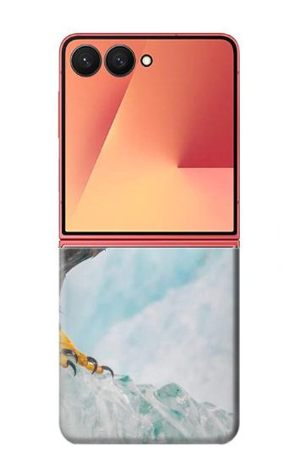 S3843 白頭ワシと氷 Bald Eagle On Ice Samsung Galaxy Z Flip 7 バックケース、フリップケース・カバー