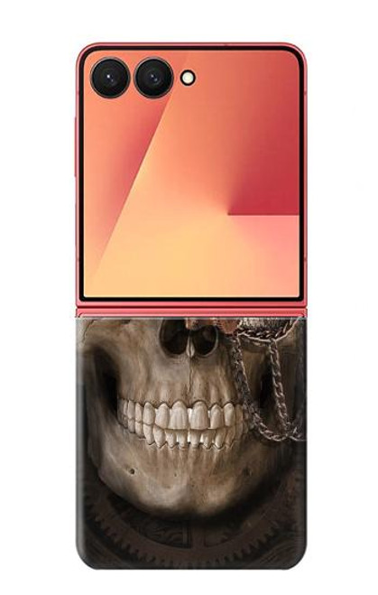 S3852 スチームパンクな頭蓋骨 Steampunk Skull Samsung Galaxy Z Flip 7 バックケース、フリップケース・カバー