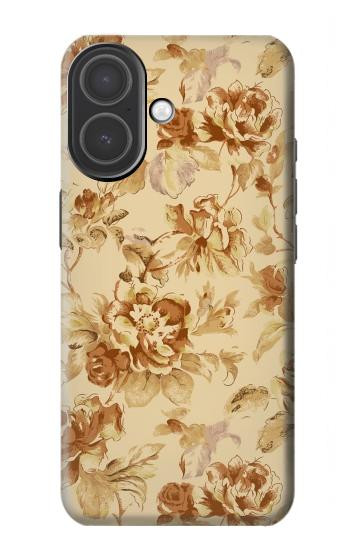 S2180 ヴィンテージ花のパターン Flower Floral Vintage Pattern iPhone 17 バックケース、フリップケース・カバー