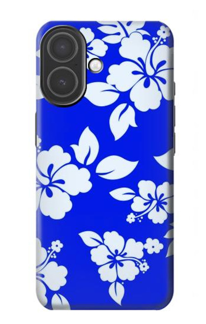 S2244 ハワイのハイビスカス青柄 Hawaiian Hibiscus Blue Pattern iPhone 17 バックケース、フリップケース・カバー