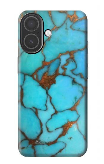 S2685 アクアターコイズ宝石グラフィックプリント Aqua Turquoise Gemstone Graphic Printed iPhone 17 バックケース、フリップケース・カバー