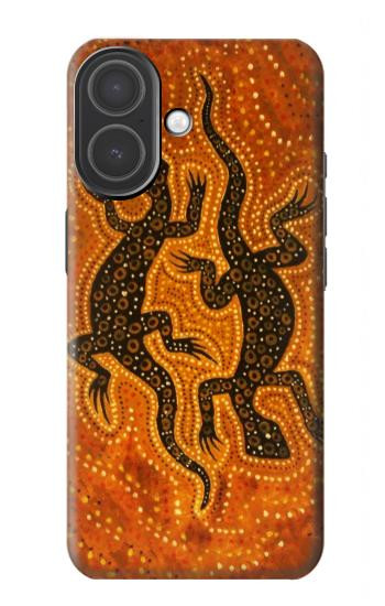 S2901 リザードアボリジニアート Lizard Aboriginal Art iPhone 17 バックケース、フリップケース・カバー
