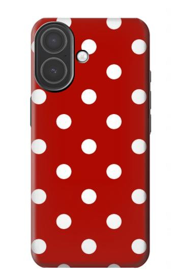 S2951 赤の水玉 Red Polka Dots iPhone 17 バックケース、フリップケース・カバー