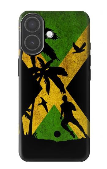 S2975 ジャマイカサッカー Jamaica Football Soccer Flag iPhone 17 バックケース、フリップケース・カバー
