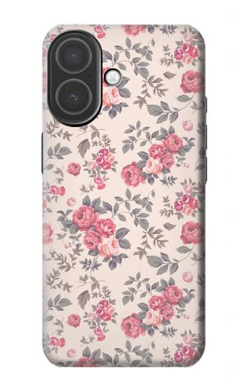 S3095 ヴィンテージ・バラ Vintage Rose Pattern iPhone 17 バックケース、フリップケース・カバー