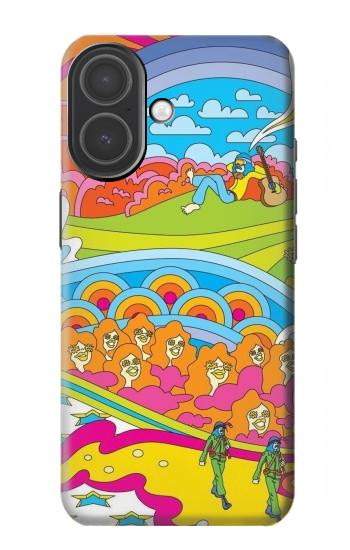 S3407 ヒッピーアート Hippie Art iPhone 17 バックケース、フリップケース・カバー
