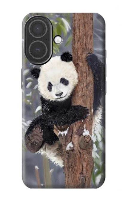 S3793 かわいい赤ちゃん雪パンダのペイント Cute Baby Panda Snow Painting iPhone 17 バックケース、フリップケース・カバー S3793 かわいい赤ちゃん雪パンダのペイント Cute Baby Panda Snow Painting iPhone 17 バックケース、フリップケース・カバー