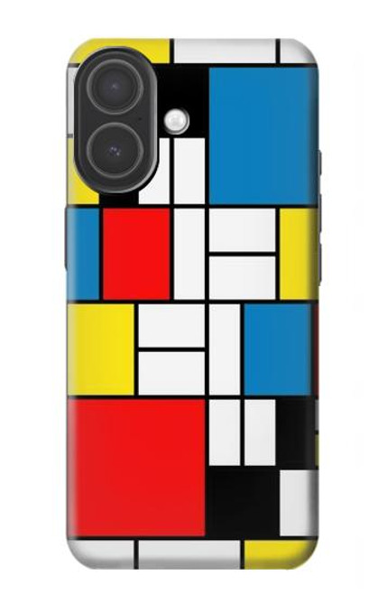 S3814 ピエトモンドリアン線画作曲 Piet Mondrian Line Art Composition iPhone 17 バックケース、フリップケース・カバー
