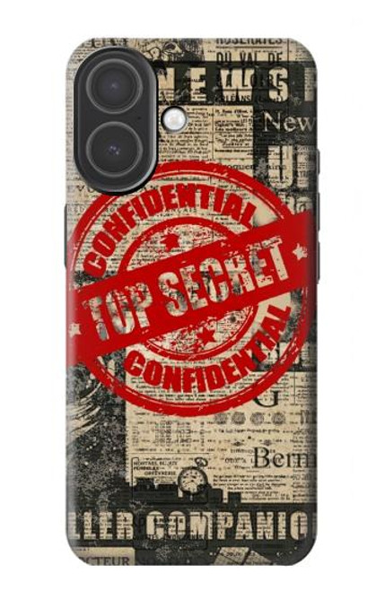 S3937 テキスト トップ シークレット アート ヴィンテージ Text Top Secret Art Vintage iPhone 17 バックケース、フリップケース・カバー