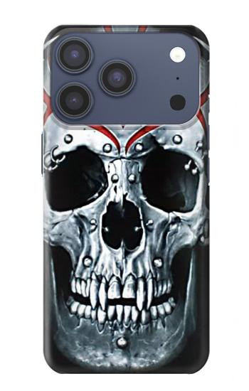 S0223 吸血鬼 スカル タトゥー Vampire Skull Tattoo iPhone 17 Pro, 18 Pro バックケース、フリップケース・カバー