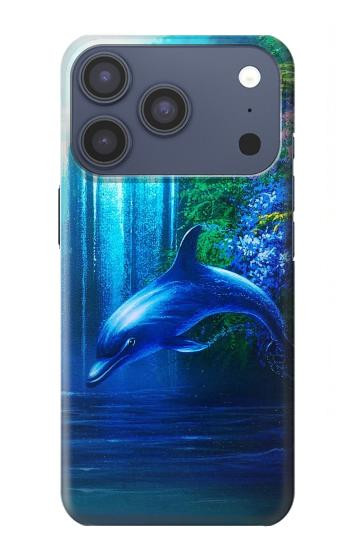 S0385 イルカ Dolphin iPhone 17 Pro バックケース、フリップケース・カバー