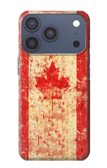 S1603 カナダの国旗ヴィンテージ Canada Flag Old Vintage iPhone 17 Pro, 18 Pro バックケース、フリップケース・カバー