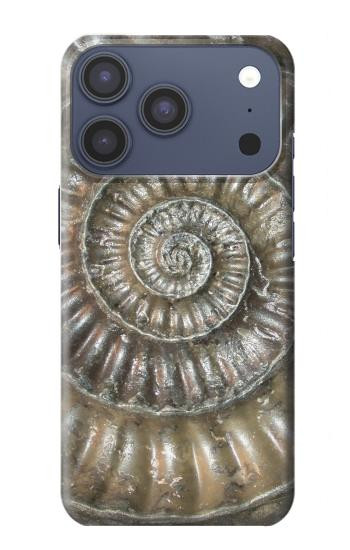 S1788 アンモナイト化石 Ammonite Fossil iPhone 17 Pro, 18 Pro バックケース、フリップケース・カバー