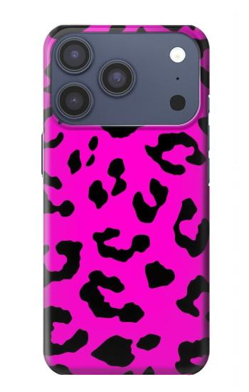 S1850 ピンクのヒョウ柄 Pink Leopard Pattern iPhone 17 Pro, 18 Pro バックケース、フリップケース・カバー