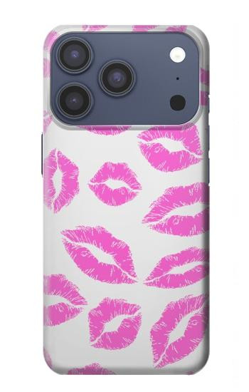 S2214 ピンクの唇のキス Pink Lips Kisses iPhone 17 Pro, 18 Pro バックケース、フリップケース・カバー
