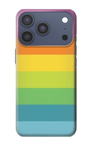 S2363 レインボー柄 Rainbow Pattern iPhone 17 Pro, 18 Pro バックケース、フリップケース・カバー