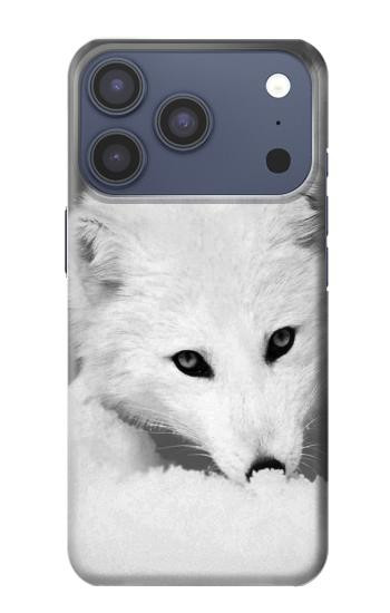 S2569 ホワイト北極キツネ White Arctic Fox iPhone 17 Pro, 18 Pro バックケース、フリップケース・カバー