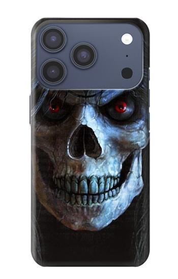 S2585 スカルペンタグラム Evil Death Skull Pentagram iPhone 17 Pro, 18 Pro バックケース、フリップケース・カバー