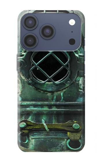 S2632 アンティークヴィンテージ深海ダイビングヘルメット Antique Vintage Deep Sea Diver Helmet iPhone 17 Pro バックケース、フリップケース・カバー
