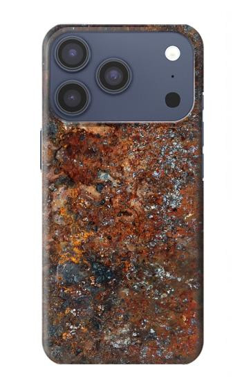 S2714 錆鋼テクスチャグラフィックプリント Rust Steel Texture Graphic Printed iPhone 17 Pro, 18 Pro バックケース、フリップケース・カバー