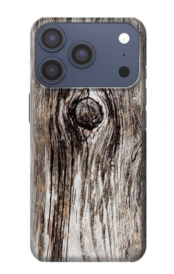S2844 古い木材樹皮 グラフィック Old Wood Bark Printed iPhone 17 Pro, 18 Pro バックケース、フリップケース・カバー