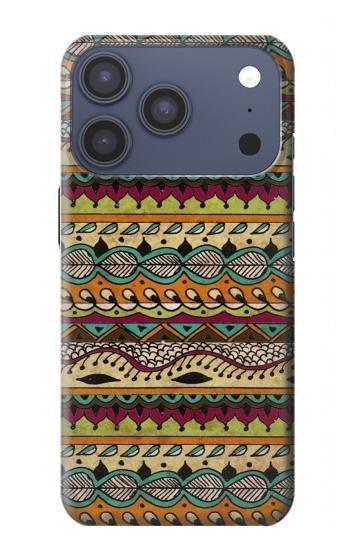S2860 アステカ ヒッピー柄 Aztec Boho Hippie Pattern iPhone 17 Pro, 18 Pro バックケース、フリップケース・カバー