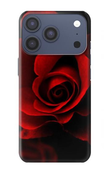 S2898 赤いバラ Red Rose iPhone 17 Pro, 18 Pro バックケース、フリップケース・カバー