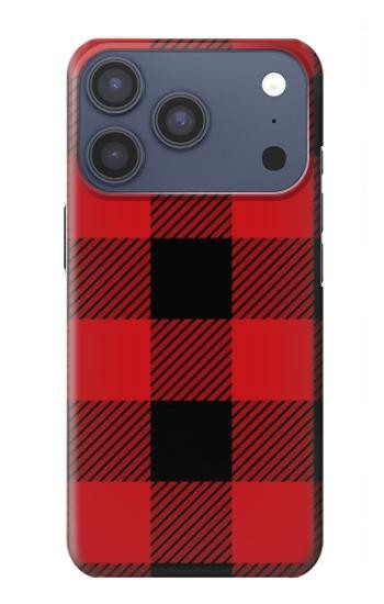 S2931 レッドバッファローチェック柄 Red Buffalo Check Pattern iPhone 17 Pro, 18 Pro バックケース、フリップケース・カバー
