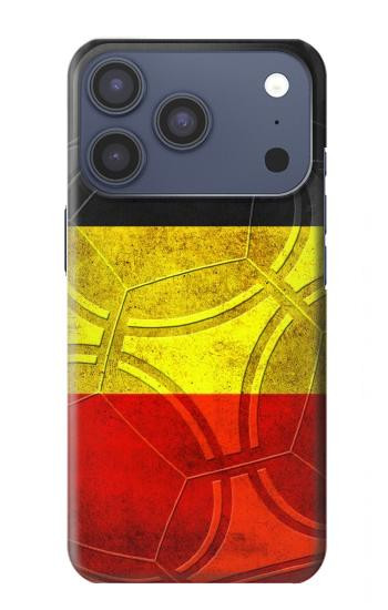 S2965 ベルギーサッカー Belgium Football Soccer Flag iPhone 17 Pro, 18 Pro バックケース、フリップケース・カバー