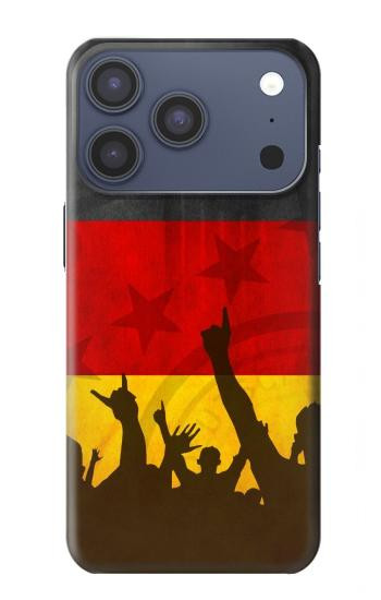 S2966 ドイツサッカー Germany Football Soccer Flag iPhone 17 Pro バックケース、フリップケース・カバー