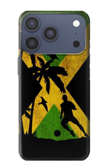 S2975 ジャマイカサッカー Jamaica Football Soccer Flag iPhone 17 Pro, 18 Pro バックケース、フリップケース・カバー