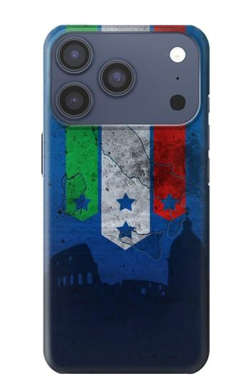 S2983 イタリアサッカー Italy Football Soccer Flag iPhone 17 Pro バックケース、フリップケース・カバー
