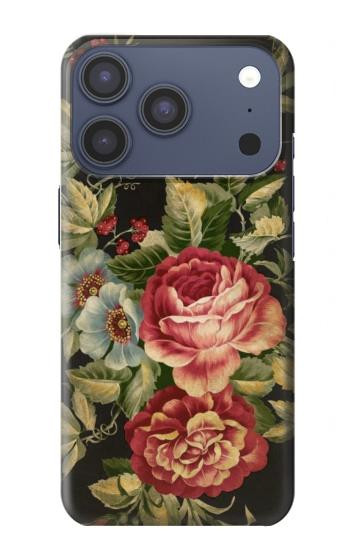 S3013 ヴィンテージバラ Vintage Antique Roses iPhone 17 Pro バックケース、フリップケース・カバー
